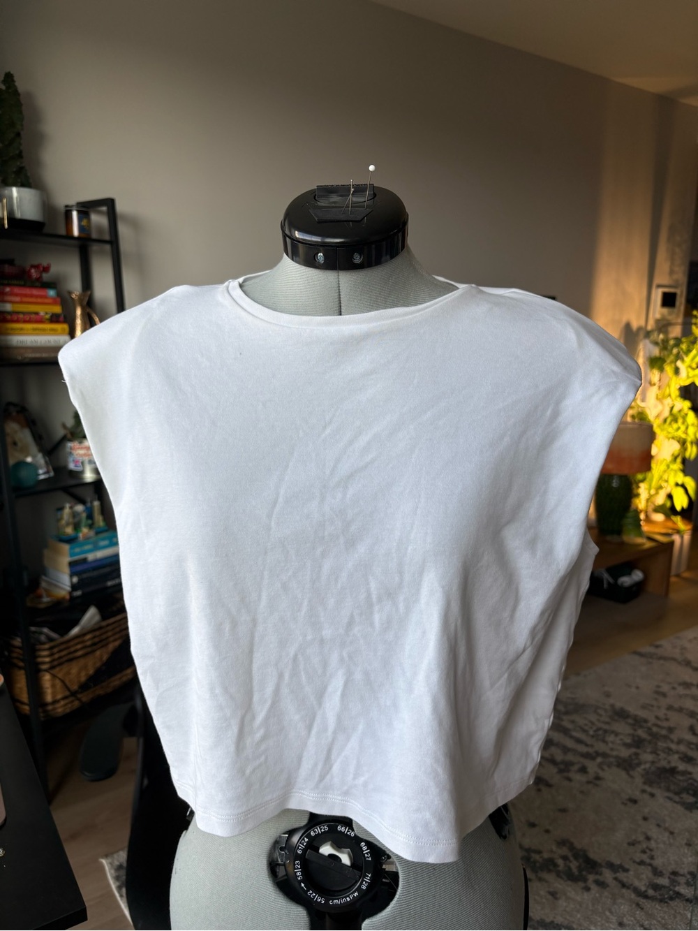 Babaton White Cropped Muscle Tee